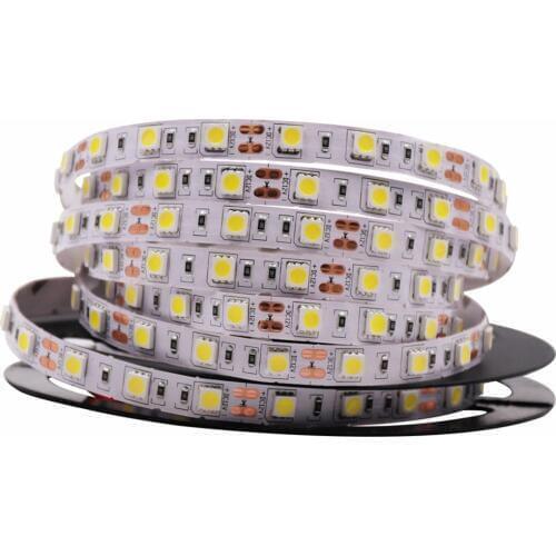 Neutral White 5m SMD 5050 LED Strip light 4000K 5M 300 Leds bar Light Natural white Waterproof IP65 12V