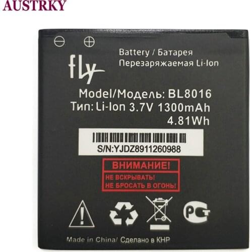 New High Quality BL8016 1300mAh Battery For Fly BL8016 Phone Baterie Bateria + Tracking Number