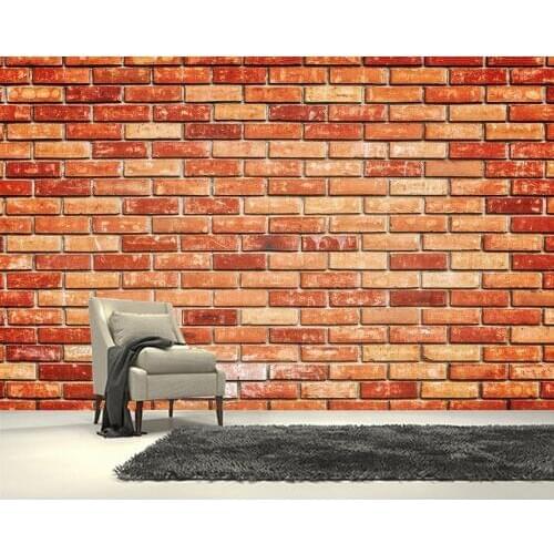 Papel de parede Brick wall red texture 3d wallpaper,living room tv wall bedroom wall papers home decor restaurant bar mural