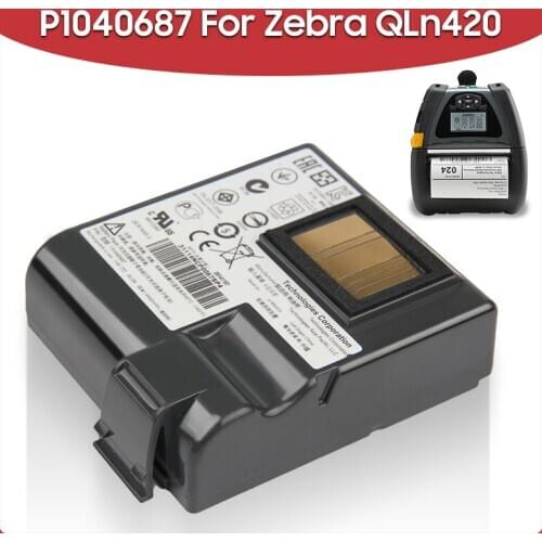 Original Replacement Battery 4900mAh P1040687 For Zebra QLN420 Mobile Printers Batteries