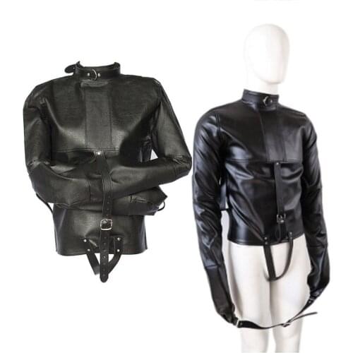 Adjustable Bondage Jacket With Long Sleeves Bdsm Bondage Restraints Fetish Costumes Straitjacket Sex Toys For Couple Adult Game