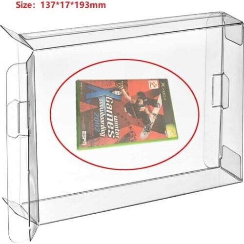 Ruitroliker 40Pcs Clear Protection Case Sleeve CIB for Xbox Games Cartridge box