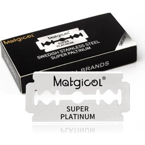 Double Edge Blade Stainless Steel Ultra-sharp Safety Razor Blades To Shave Blade For Manual Razor 10 Pcs