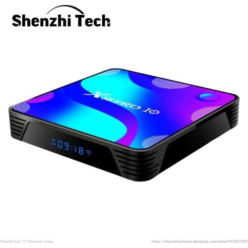 2021 Smart TV Box Android 10.0 Rockchip RK3318 DDR3 4GB RAM 64GB ROM Set-Top Receiver X88 PRO 10 4K with WIFI Media Player
