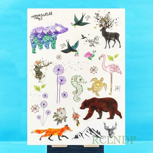 Waterproof Temporary Tattoo Sticker on body tatto stickers flash tatoo fake tattoos for women girl