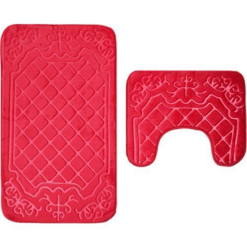 Zeegle Bath Mat 3D Stone Bathroom Floor Mat Toilet Carpet Mats Anti-slip Washable Bathroom Floor Rugs Home Decor Bath Room Mat