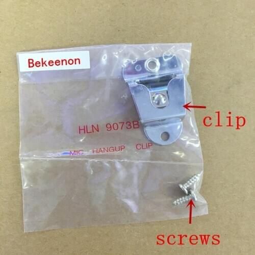 10pcs/lot mic hangup clip with screws for motorola gm338 gm300 gm950 etc car radio