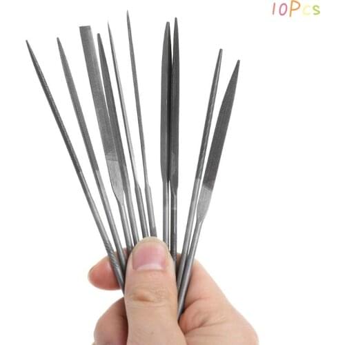 10PCS Small Needle Files Set 140mm Alloy Jewelry Tools Beading Hobby Crafts 300 fine-150MM