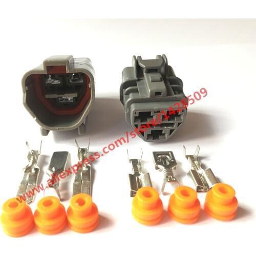20 Sets 3 Pin Female And Male Waterproof Automobile Electric Connector For 7123-6234-40 7222-6234-40