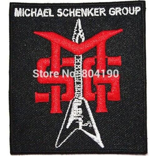 3" MICHAEL SCHENKER GROUP MSG Music Rock Post Hardcore Band LOGO Embroidered IRON ON Patch Applique Cap Hat Heavy Metal