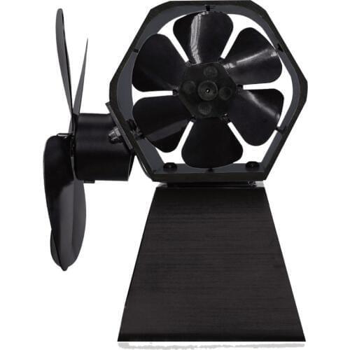 Fireplace 4 Blade With 6 Blade Heat Powered Stove Fan Log Wood Burner Eco Friendly Quiet Fan Home Efficient Heat Distribution