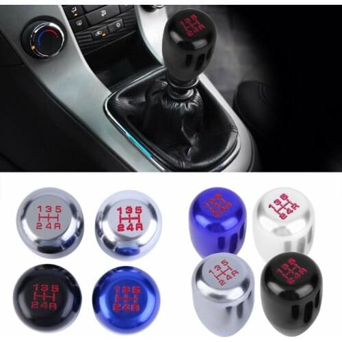 Aluminium Racing MT 5 Speed Manual Car Gear Shift Knob Manual Replacement Gear Shifter Knob Shift Lever Knob For Car Rubber Ring