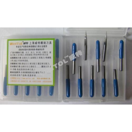 Free Shipping 10pcs 3.175 mm Metal carving tools /triangular carving knives / center knife