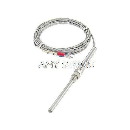 Termperature Sensors K Type Earth Thermocouple Probe 5mm x 50mm 3 Meters