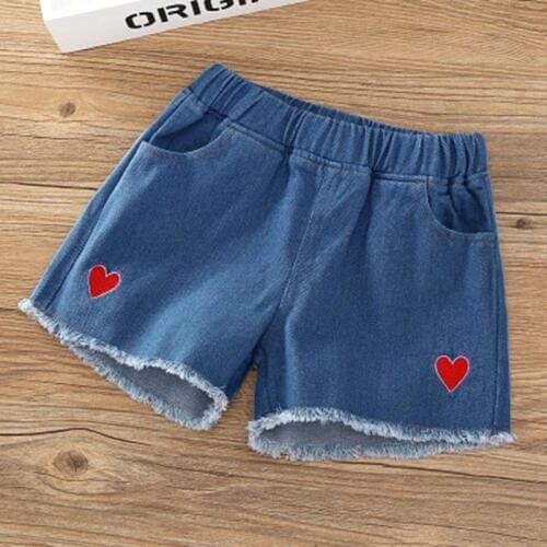 Summer Baby Teenager Denim Shorts for White Pink Teens Girl Jeans 3 4 5 6 7 8 9 10 12 15 Years Old Kids