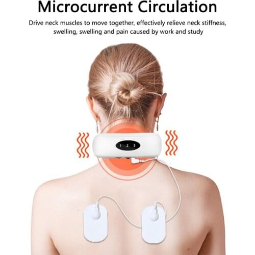 Electric Neck Massager & Pulse Back 6 Modes Power Control Far Infrared Heating Pain Relief Tool Health Care Relaxation Machine