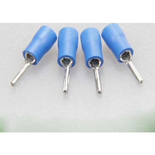 PTV series 100PCS/Bag Insulated Pin terminals 4.9mm2 Cable Connector wire terminals Needle Shaped Pre-insulating terminal