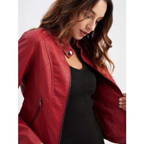 MiSh iQiFUYun Women's Leather Jackets