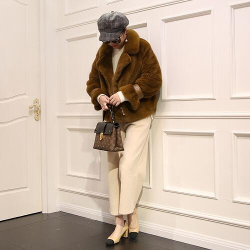 Mink Coat Female Luxury Real Fur Coats Winter Women Clothes 2020 Korean Velvet Jacket Chaqueta Mujer MY4119