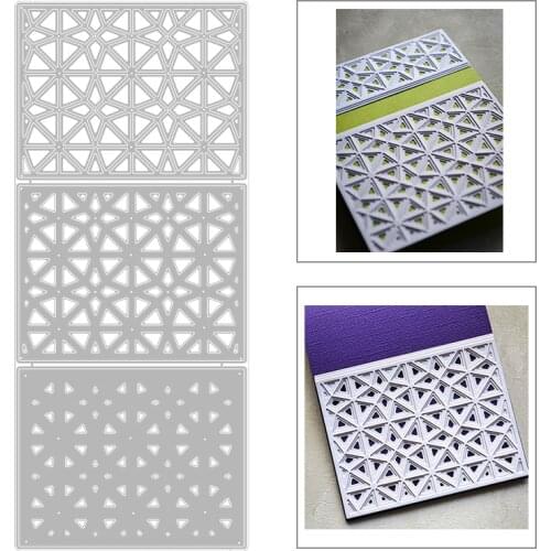 2020 New Rectangle and Square Background Layering Debossing Layered Metal Cutting Dies For Making Card Scrapbooking No Stamps