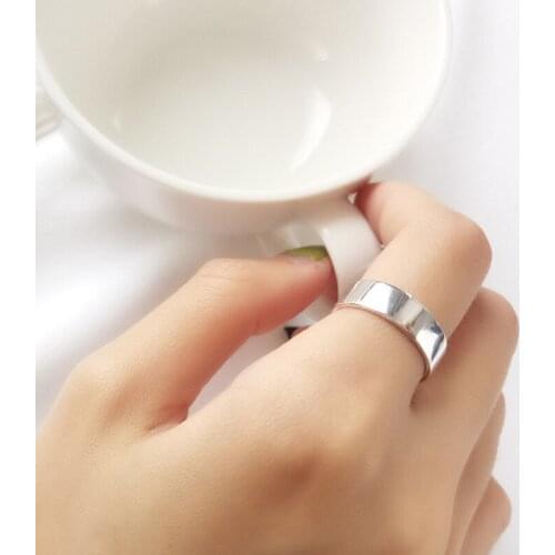 New Charming Smooth Round Finger Ring for Women Vintage Boho Knuckle Party Rings Gothic Punk Jewelry Gifts for Girls