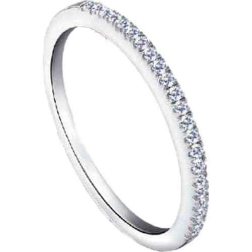 Wedding Party Band Silver Color CZ Jewelry Love Rings for Women Bague Zircon Aneis de Prata Bijoux Anillos