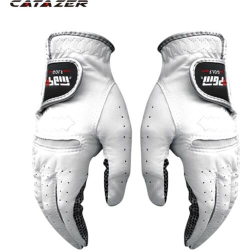 1pcs Golf Gloves Mens Left Right Hand Soft Breathable Pure Sheepskin With Anti-slip Granules Golf Gloves Golf Men