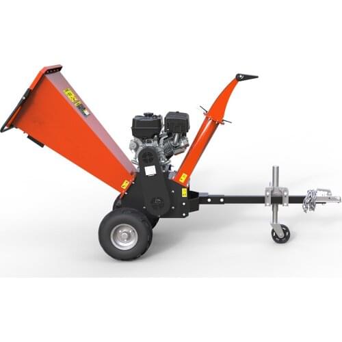 Manual Wood Branches Broken Machine Garden Chipper Shredder 15Hp Petrol Engine