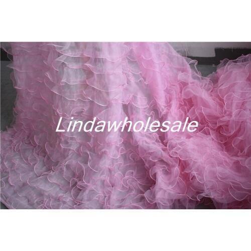 Net yarn wave design Organza fabric,Wedding dress material,140CM*45CM/PCS