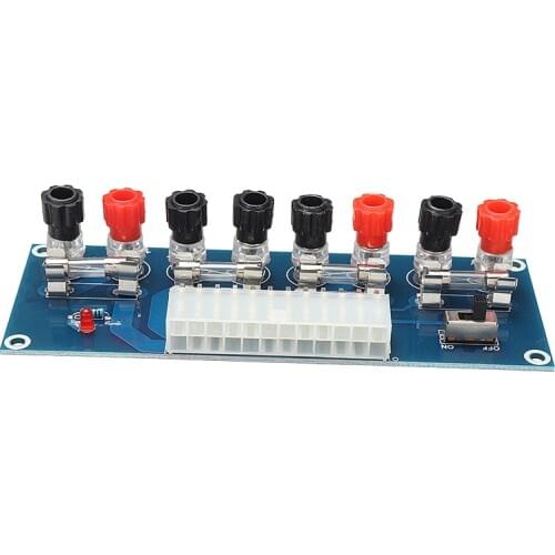 XH-M229 Desktop Chassis Power Supply ATX Transfer Board Power Supply Output Terminal Module 24 Pin Blue
