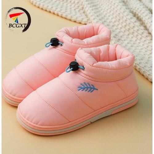 Winter Warm Couple Fashion Cotton Boots Lightweight Warm And Velvet Men And Women Cotton Shoes