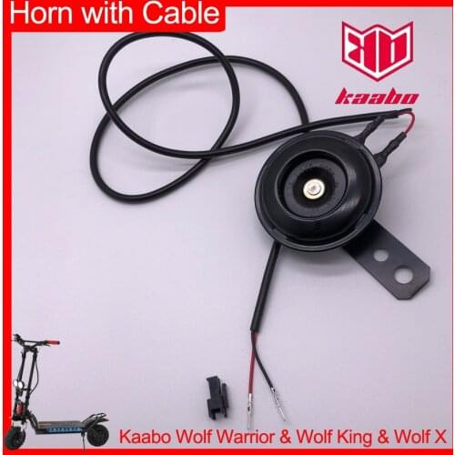 Kaabo Wolf Warrior Horn with Cable Bell 60V 48V Original Spare Parts Wolf King Wolf X Electric Scooter