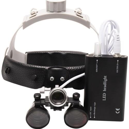 3.5X Dental Surgical Loupe Magnifier with LED Headlight