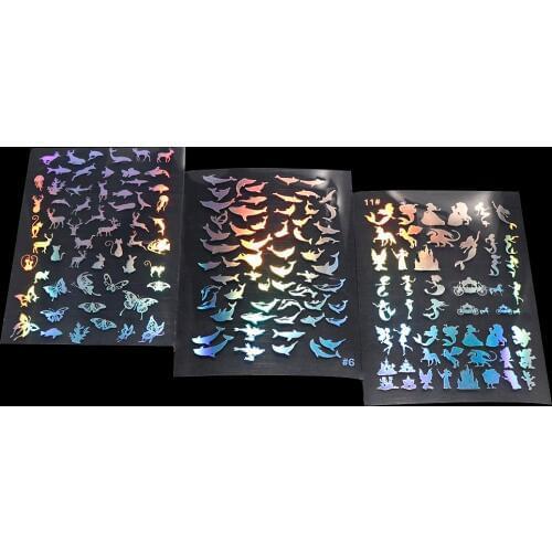 3PC Rainbow Epoxy Resin Filler UV Filling Fish ButterflDIY Crafts Making Sticker Decoration Make Jewelry Mold Tool Accessories