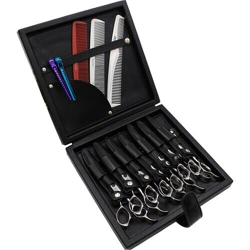 7 Pieces Capability Scissors Storage Bag Hairdressing Tool Case for Hairdresser E284