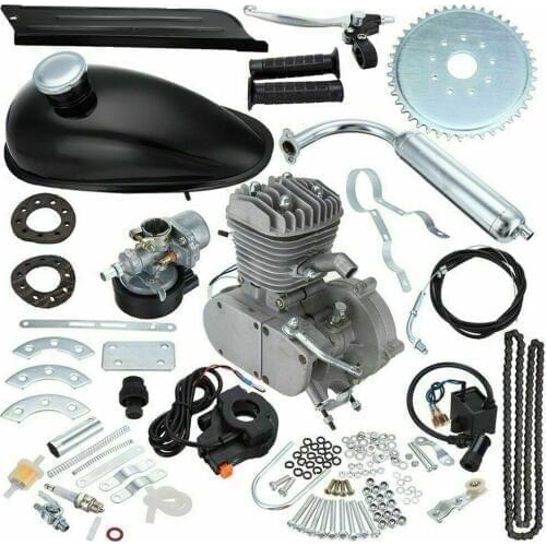 80cc 2 Cycle Engine Motor Kit for Motorized Bicycle Bike Sliver Engine Body