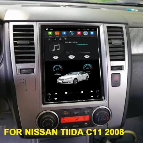 10.4" Tesla Screen Android 10 Car Radio Multimedia Player For NISSAN TIIDA C11 2008 2011 GPS Navigation Stereo Autoradio 2 Din