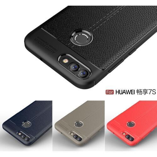 Huawei P Smart Case Cover Fundas P Smart TPU Silicone Bumper Anti-Shock Soft Carbon Fiber Phone Cases Cover For Huawei P Smart