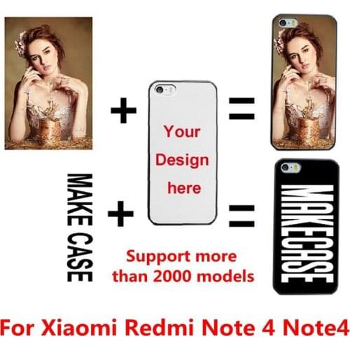 DIY Personalized custom photo name Customize printing your design picture cover case for Xiaomi Redmi Note 4 Note4