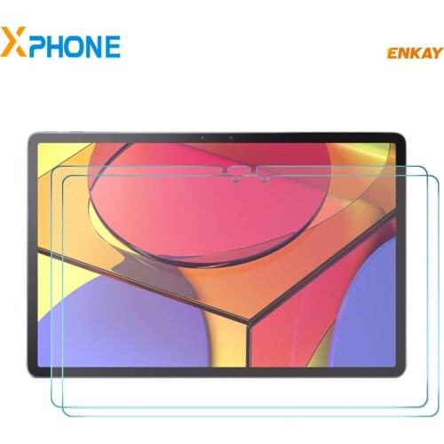 ENKAY 2 PCS for Lenovo Tab P11 Pro 0.33mm 9H Surface Hardness 2.5D Explosion-proof Tempered Glass Protector Film