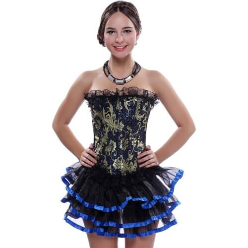 Sexy Overbust Corset Women Red Blue Lace Gothic Bustier Top Body Shaper Modeling Waist Trainer Waist Cincher Slimming Clothing