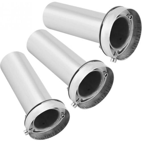 Round Exhaust Muffler Tip Removable Sound Silencer Car Styling New Universal Adjustable