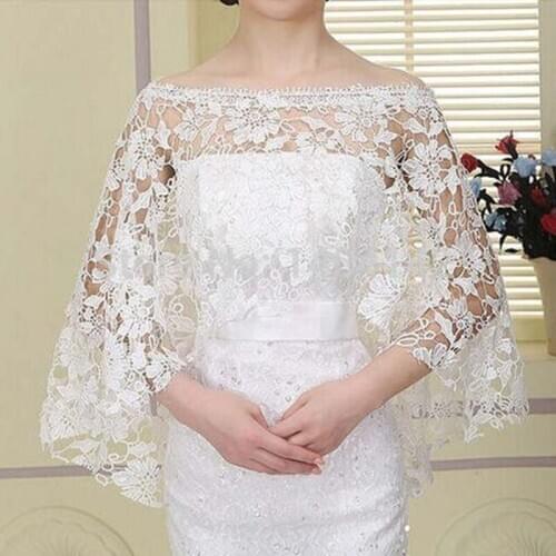 Lace Elegant Wedding Bolero bridal jacket ivory wedding jacket Wedding Accessories bolero mariage