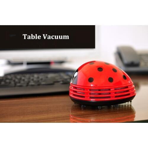 Mini Ladybug Desktop Coffee Table Vacuum Cleaner Dust Collector for Home Office