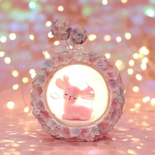New Yilu Has You Star Lamp Hydrangea Girls Heart Ins Wind Night Light to Send Girls Desktop Bedside Decoration Toys