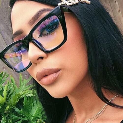 New Sexy Cat Eye Transparent TR90 Optical Glasses Women Eyewear Brand Designer Vintage Clear Eyeglasses Optical Frame UV400