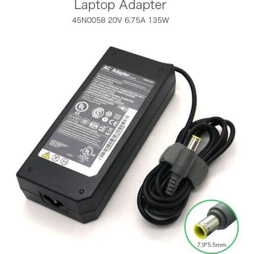 Original 20V 6.75A 135W 7.9*5.5mm 45N0058 45N0059 Laptop AC Adapter For Lenovo ThinkPad T400s T410 T410i T410s Notebook