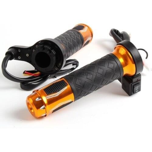 By DHL/Fedex 20pair Motorcycle Heated Grips Motorbike ATV Scooter Electric Hot Grip 22mm 7/8" Handlebar Hand Warmer Aluminum 12V