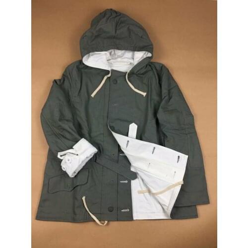 MENS GERMAN CLASSIC WW2 ARMY Mouse Grey Winter Reversible Parka WWII Military Uniform War Reenactments
