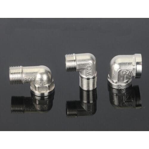 Water Filter Parts Elbow Stainless Steel Adapter 1/2 DN15 For water pipe